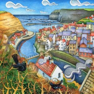 A Painting of Staithes by Martin Jones
