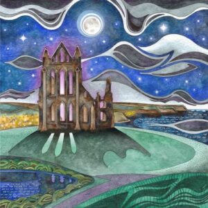 A Painting of Whitby Abbey by Martin Jones